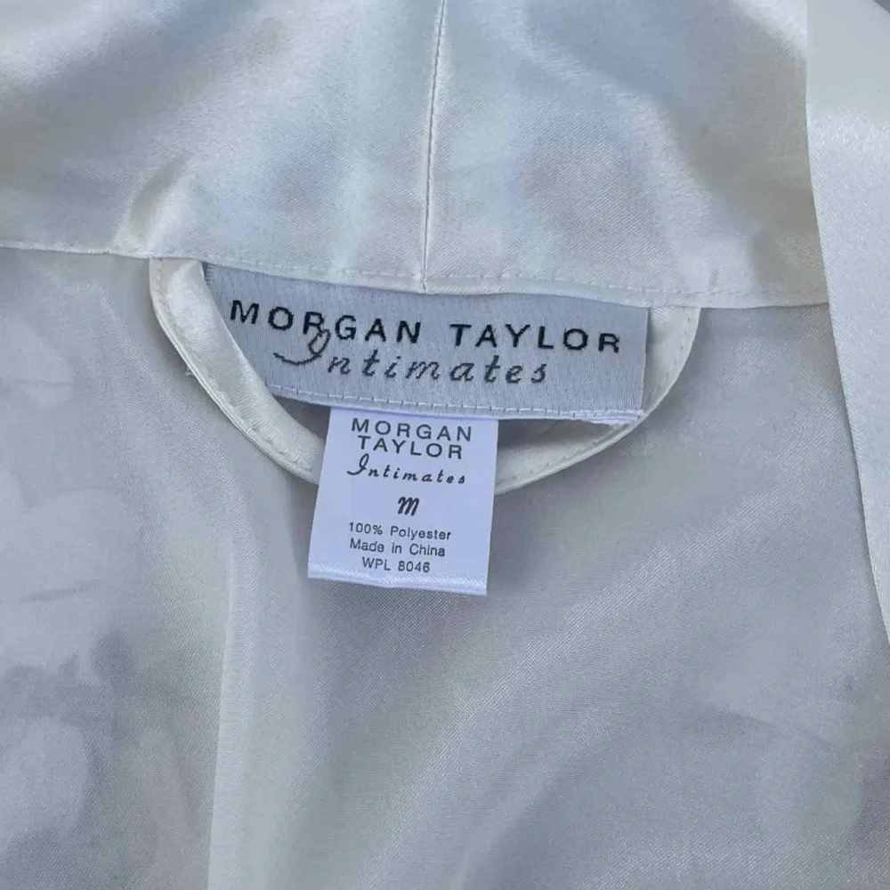 Morgan Taylor Cream Satin Robe